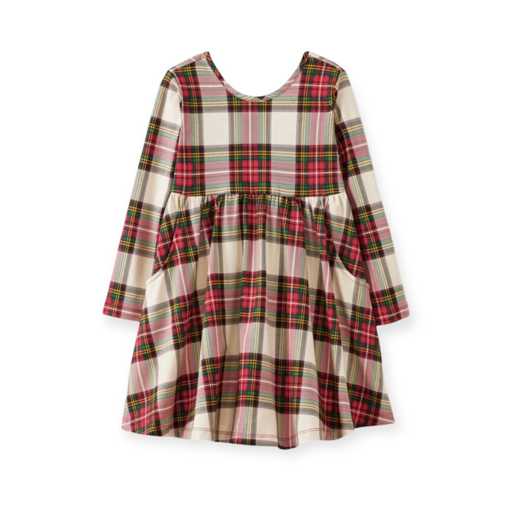 Hanna Andersson NWT 6/7 Yrs Long Sleeve Print Super Soft Skater Dress